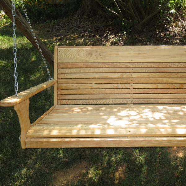 Porch Swing Cypress Wood 48” - Wood Tree Swings