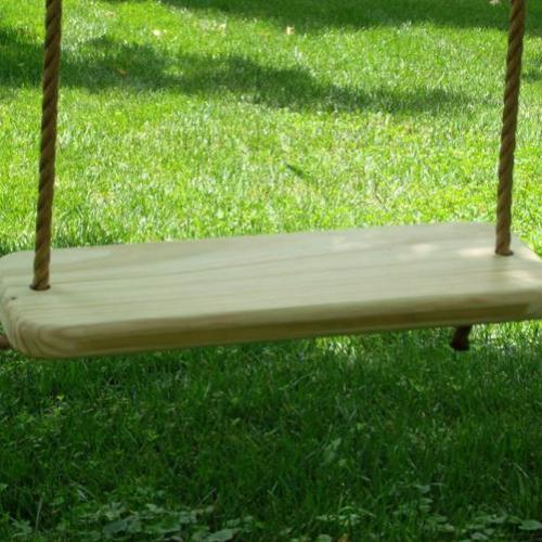 Wooden Tree Swing - Hemp Ropes - 3 & 6 metre - Garden Games